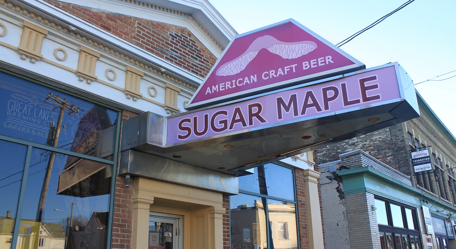 Sugar Maple American Craft Beer bar sign