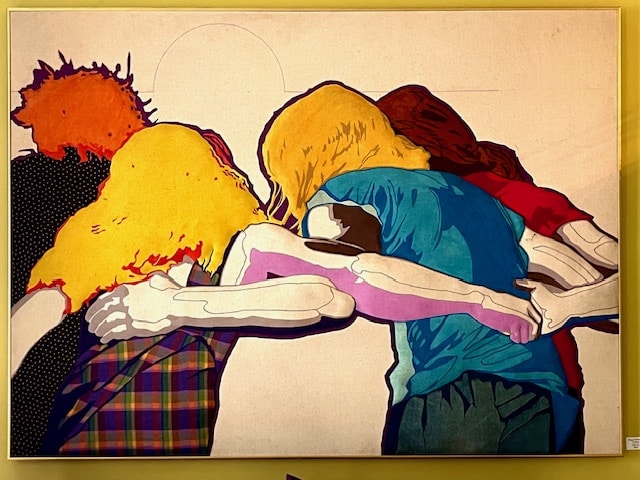 Fiber art piece by artists Peggy McDowell
