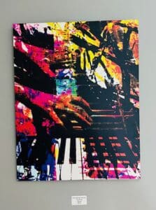 Abstract piano art by Anita
